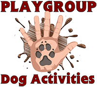 The logo of Playgroup Dog Activities, which is a a dog walking service in Worthing