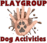 A dog walking service's logo